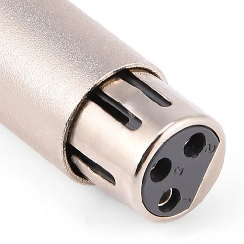 Vista 7 de Adaptador XLR de 3 pines, adaptador XLR macho a hembra, conector adaptador de extensión de micrófono