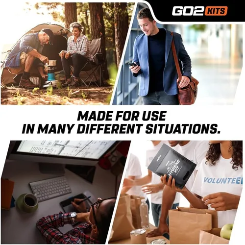 Vista 6 de Hygiene Toiletry Travel PPE Kits for Travel, Business with Reusable Toothbrush, Bath Soap & Other Essentials