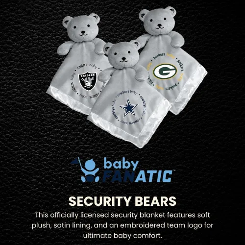 Vista 2 de Baby Fanatic NFL - Manta de oso de seguridad unisex para bebé