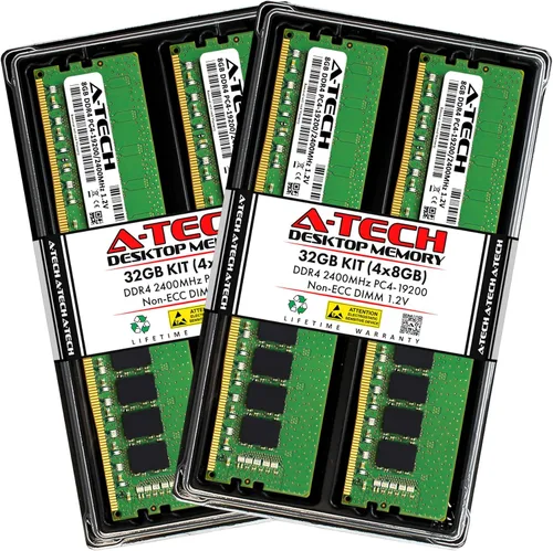 Vista 11 de A-Tech 4GB DDR4 2400 MHz UDIMM PC4-19200 (PC4-2400T) CL17 DIMM Non-ECC Desktop RAM módulo de memoria