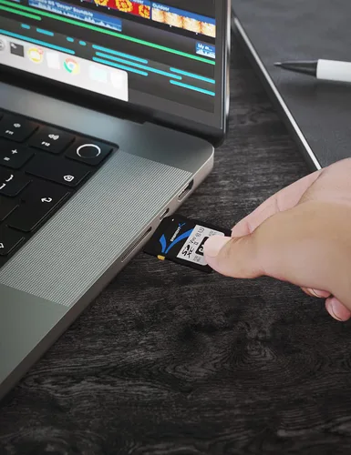 Vista 7 de SABRENT Rocket v90 - Tarjeta de memoria SD UHS-II de 64 GB R280MB/s W250MB/s (SD-TL90-64GB)