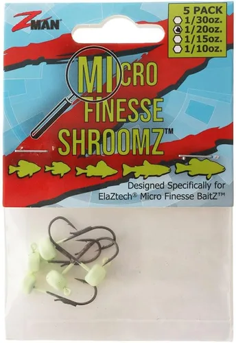 Vista 2 de Z-Man Micro Finesse ShroomZ Jig Heads 1/20 onza