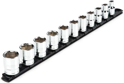 Vista 26 de TEKTON - Juego de dados de 1/2 pulgada con engrane de 6 puntos, 10 piezas (15/16-1-1/2”), SHD92109