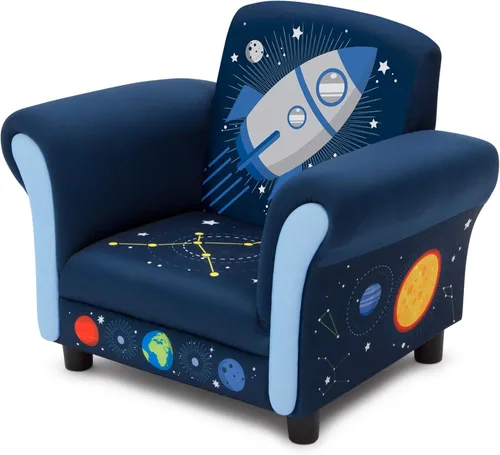 Vista 5 de Delta Children Space Adventures - Silla tapizada para niños, color azul