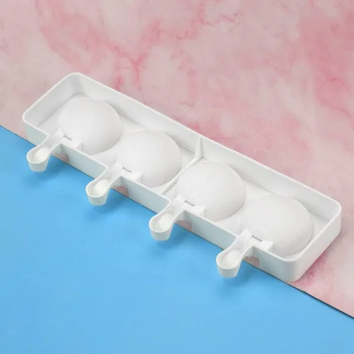 Vista 5 de Molde de silicona para paletas de helado, molde de silicona suave y liso para bricolaje, hecho en casa, helado, caramelo, pastel, molde Tipo 19