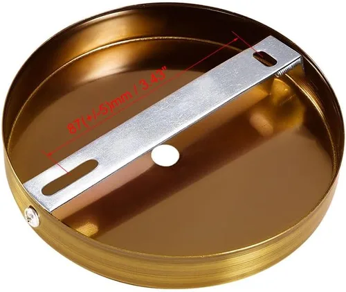 Vista 3 de uxcell Kit de toldo de luz retro para pared, lámpara de lámpara de 4.724 in, 4.7 pulgadas, bronce
