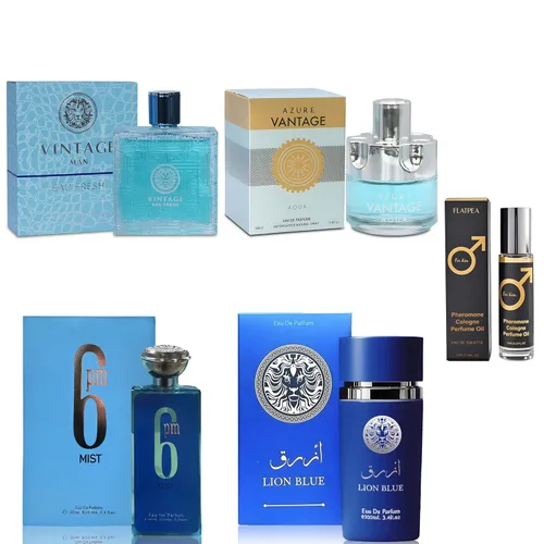 Vista 23 de Set de Regalo de Colonia para Hombre - Paquete Variado de 4 Fragancias de Larga Duración con Colonia de Feromonas de 10ml