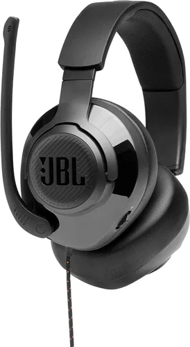 Vista 3 de JBL Quantum 200 - Wired Over-Ear Gaming Headset with Voice Focus Directional flip-up mic and Memory Foam Ear Cushions (Black) (Pack of 4)