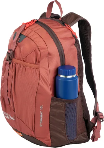 Vista 6 de Eddie Bauer Stowaway Mochila plegable Viajes Al aire libre Ligero Plegable Duradero Poliéster Ripstop 30L - Granate