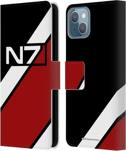 Vista 48 de Head Case Designs Officially Licensed EA Bioware Mass Effect Cerberus Logo Graphics Leather Wallet Case Compatible with Apple iPhone 7 Plus/iPhone 8