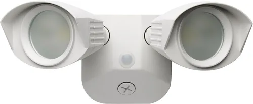 Vista 4 de Nuvo 65/215 - Luz LED de seguridad de doble cabezal, 3000 K, sensor de movimiento, color negro