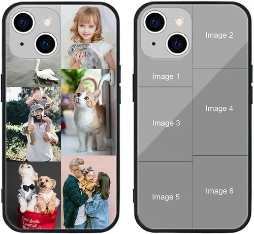 Vista 352 de Funda de teléfono personalizada para Apple iPhone 7 Plus 8 Plus, vidrio templado antiarañazos, a prueba de golpes, suave, funda de TPU suave, diseño