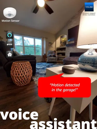 Vista 2 de YoLink LoRa - Sensores de movimiento inteligentes de rango inalámbrico de 1/4, detector de movimiento para interiores, Alexa, IFTTT, asistente