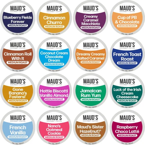 Vista 26 de Maud's - Cápsulas de café reciclables, compatibles con la cafetera Keurig K-Cup, una sola porción de café 100% arábica de tueste medio, 18