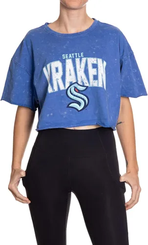 Vista 8 de Calhoun NHL Surf & Skate Camiseta de mujer de corte amplio con hombros caídos y lavado ácido