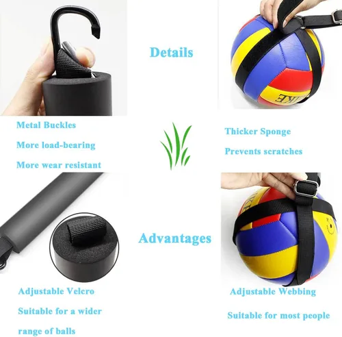 Vista 3 de PETIT MANON Volleyball Spike Trainer Volleyball Training Equipment Improve Your Arm Speed Jumping Spiking Serving,Great Volleyball Equipment Make