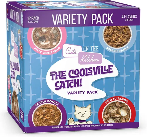 Vista 15 de Weruva Cats in The Kitchen, Kitty Gone Wild with Wild Salmon Au Jus - Alimento para gatos, lata de 6 onzas (paquete de 24)