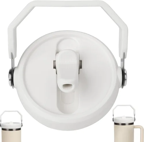 Vista 12 de Tapa abatible con popote para Stanley de 30 y 20 onzas, repuesto superior a prueba de fugas con asa para Stanley Quencher y ProTour de 30 y 20