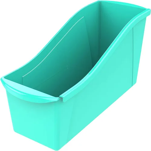 Vista 3 de Storex Papelera grande, verde azulado, 12