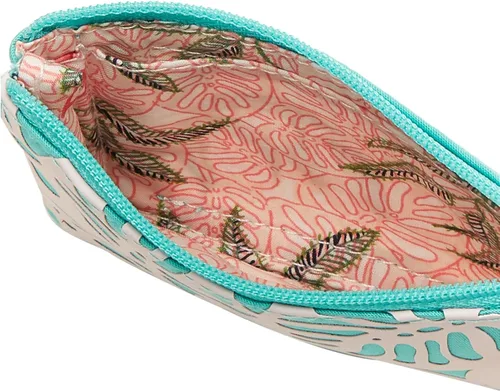 Vista 5 de Vera Bradley - Cartera de algodón, con cremallera y compartimiento para la identificación, para mujer