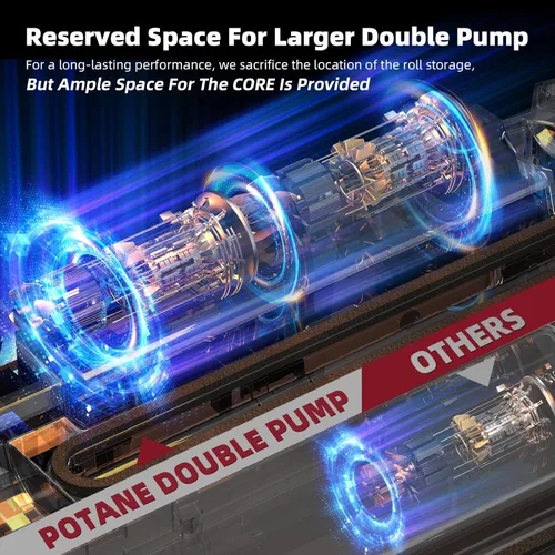 Vista 6 de Máquina selladora al vacío Potane de próxima generación, ahorro de vacío de alimentos de doble bomba con sistema de estado visual inteligente