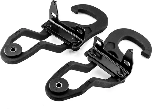 Vista 5 de WeiSen Juego de biseles de gancho de remolque para parachoques delantero izquierdo derecho lado del conductor lado del pasajero ganchos de remolque