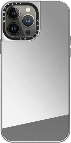 Vista 65 de CASETiFY Funda de espejo para iPhone Air [Reflejante/Compatible con Magsafe / Protección contra caídas de 4.9 pies de grado militar 1X] - Negro