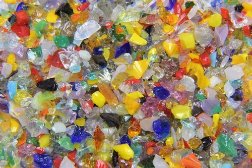 Devardi Glass Lampwork, COE 104 Glass Frit - Rainbow Frit - Cuatro onzas