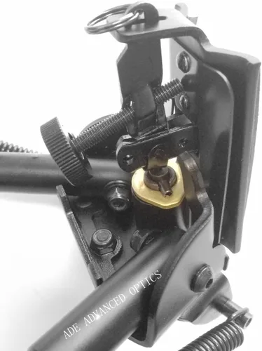 Vista 3 de Ade Advanced Optics Bípode de rifle de pivote táctico giratorio de 16 a 27 pulgadas y adaptador de riel Picatinny gratis