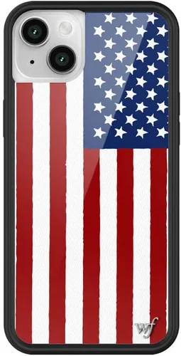 Vista 78 de Fundas Wildflower - Compatibles con Apple iPhone 13/14 Protector de goma negro, Certificado de prueba de caída de 4 pies, propiedad de mujeres