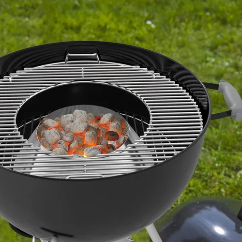 Vista 4 de onlyfire Soporte de Briquet de Carbón de Acero Inoxidable Barbacoa Whirlpool para Weber 26" Kettle Charcoal Grills