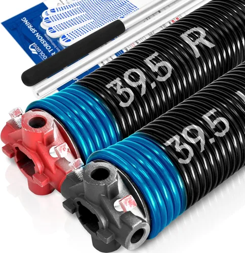 Vista 61 de Par de resortes de torsión para puerta de garaje de 2" juego con barras de bobinado antideslizantes y guantes, electroforesis de alta precisión sin