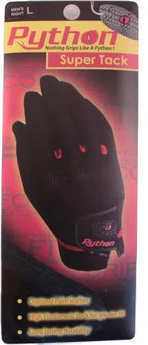 Vista 3 de Python Super Tack - Guante de raquetball/pickleball para mano derecha e izquierda, para hombres y mujeres, cuero pegajoso para un mejor rendimiento