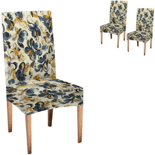 Vista 69 de CAPSCEOLL - Juego de 2 fundas para sillas elásticas, extraíbles y lavables, fundas para sillas Parson para sala de estar, comedor, cocina