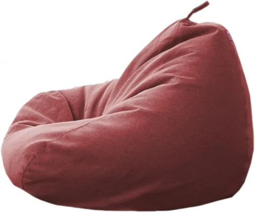 Vista 61 de NIBHZ Funda de hojaldre de pera sin relleno, de lino y algodón, con cojín de pera, puf, sofá perezoso, funda moldeable, verde, 27.6 x 31.5 in