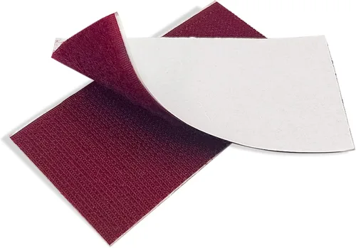 Vista 45 de Cierre de Gancho y Bucle de 1 Pulgada Beige - Cinta de Gancho y Bucle de Nylon No Adhesiva - Longitud de 1 Yarda - Para Tela, Bolsas