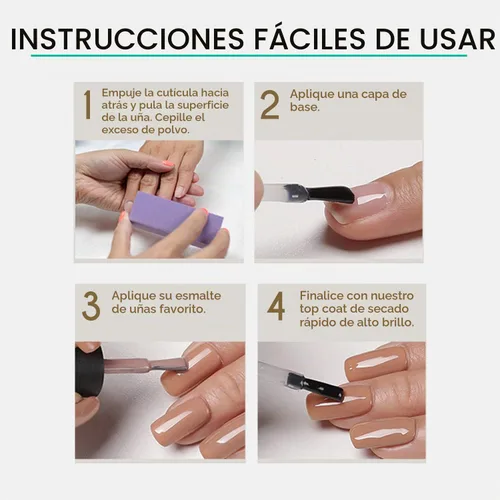 Vista 4 de Karlash Esmalte de uñas súper brillante de secado rápido, secado rápido, capa superior de 0.5 onzas, 0.5 fl oz, fabricado en Estados Unidos