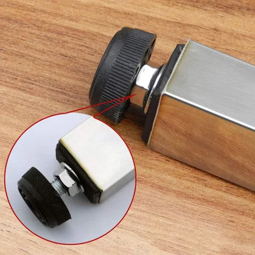 Vista 6 de NIANXINN Patas de mesa de acero inoxidable para muebles de bricolaje, patas de escritorio de barra telescópica plegable, barra ajustable