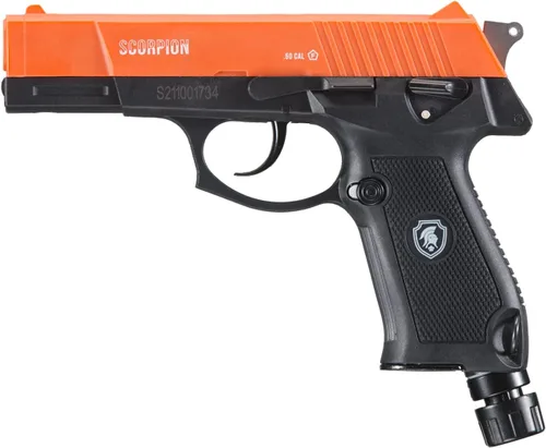 Vista 7 de Lancer Tactical Scorpion - Pistola de proyectil de gas pimienta de grado policial con CO2 de calibre 0.5, sin soplado, sin defensa letal, ideal