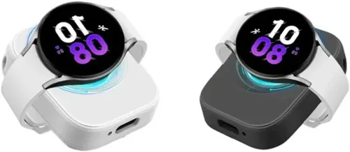 Vista 4 de Type C Magnetic Watch Wireless Charger for Samsung Galaxy Watch Ultra/7/6/6 Classic/5 Pro/5/4 /4 classic/3/Active Fast Charging (Black)