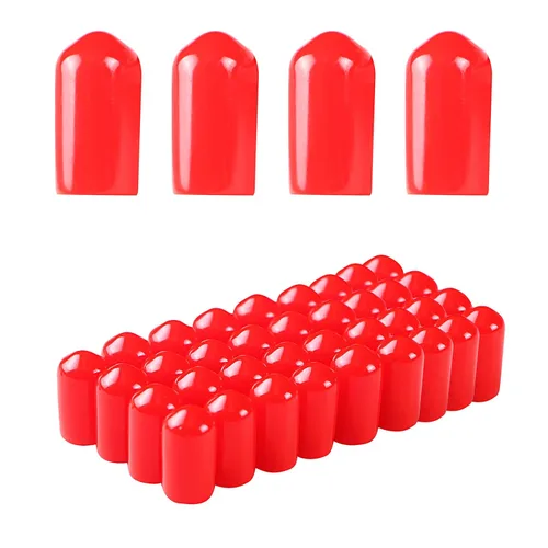 Vista 47 de Aopin Cubierta de tapa de extremo redondo de goma 0.08 pulgadas (0.079 in), protectores de rosca de tornillo de PVC flexible de tubería de tubería