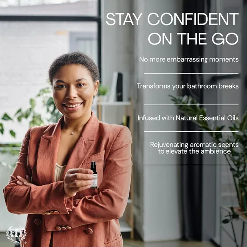 Vista 6 de Muse Apothecary Flush Ritual - Aerosol aromático y refrescante para inodoro, uso antes de ir, impregnado con aceites esenciales naturales, aloe +