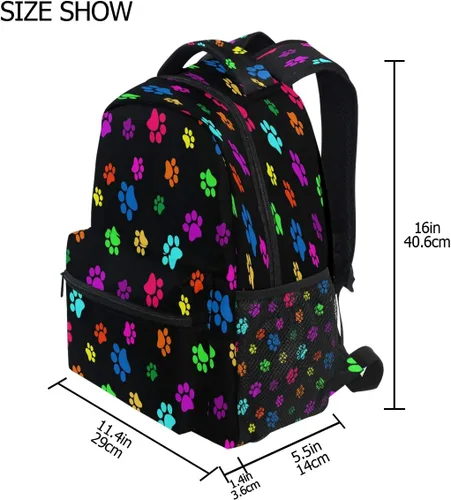 Vista 7 de ALAZA Mochila Daypack College School Travel Bolsa de hombro, multicolor22, Moderno Equipada