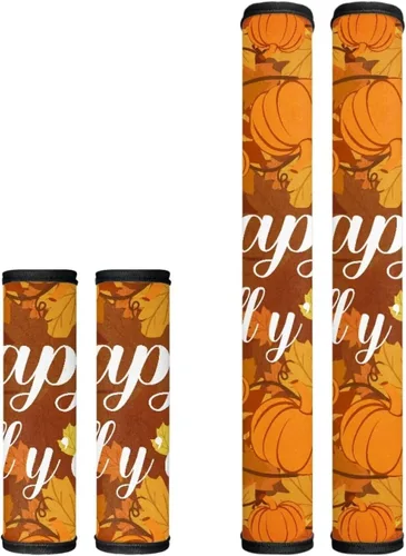 Vista 16 de Candy - Juego de 4 fundas para manija de puerta de refrigerador, decoración navideña, para cocina, mantiene tu nevera, microondas, horno