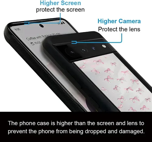 Vista 1461 de Compatible con Google Pixel 4A 5G Mobile Case Creative Acrylic Panel trasero Silicona Protección Grip especialmente diseñado para Google Pixel 4A 5G
