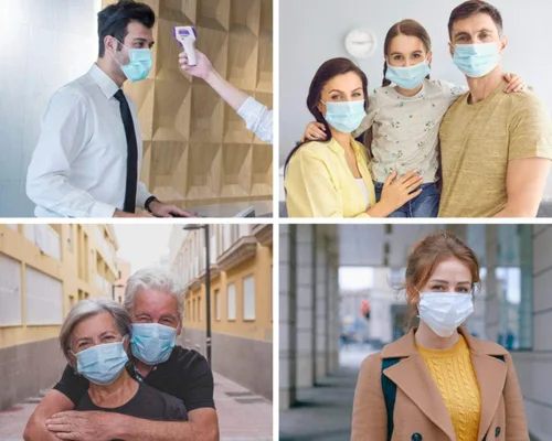 Vista 6 de eZthings - Mascarillas desechables de seguridad como equipo de protección personal (50 máscaras)
