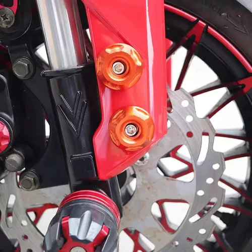 Vista 3 de Mokuo Paneles de carenado para motocicleta, arandela de guarnición de aluminio, arandelas de borde de color Grom, cubierta de panel lateral, juego