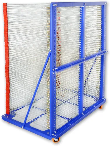 Vista 3 de INTBUYING Estante de secado de papel de arte de 50 estantes, marco de pantalla, estante de secado de pantalla de seda, plantilla de secado