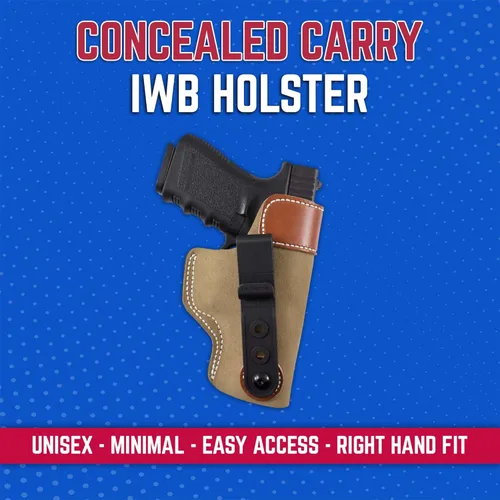 Vista 2 de DeSantis Funda para pistola Sof-Tuck con inclinación ajustable, funda IWB, se adapta a Glock 19, 23, 36 - Springfield XD9/40, XDM 3.8, funda unisex