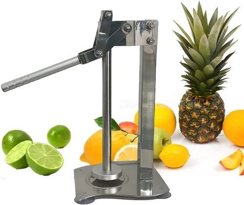 Vista 6 de Exprimidor de limón Exprimidor manual de acero inoxidable con mango de prensa Exprimidor de limón y lima Exprimidor de limón Trituradora de nueces